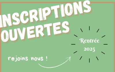 Inscriptions ouvertes !